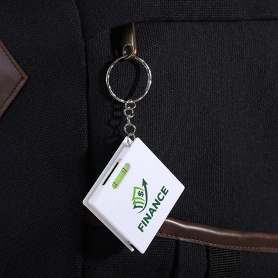 Squared Away Key Ring Tape Measure And Level