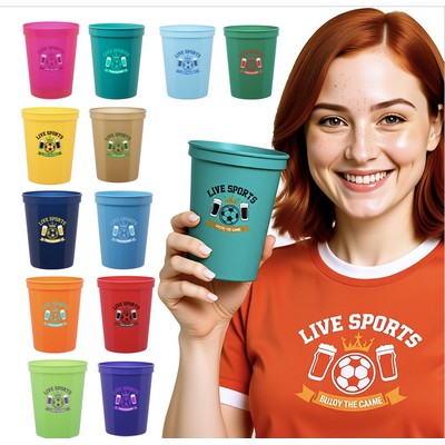 USA Made Stadium Cups 16 Oz. BPA Free Reusable Stadium Cup